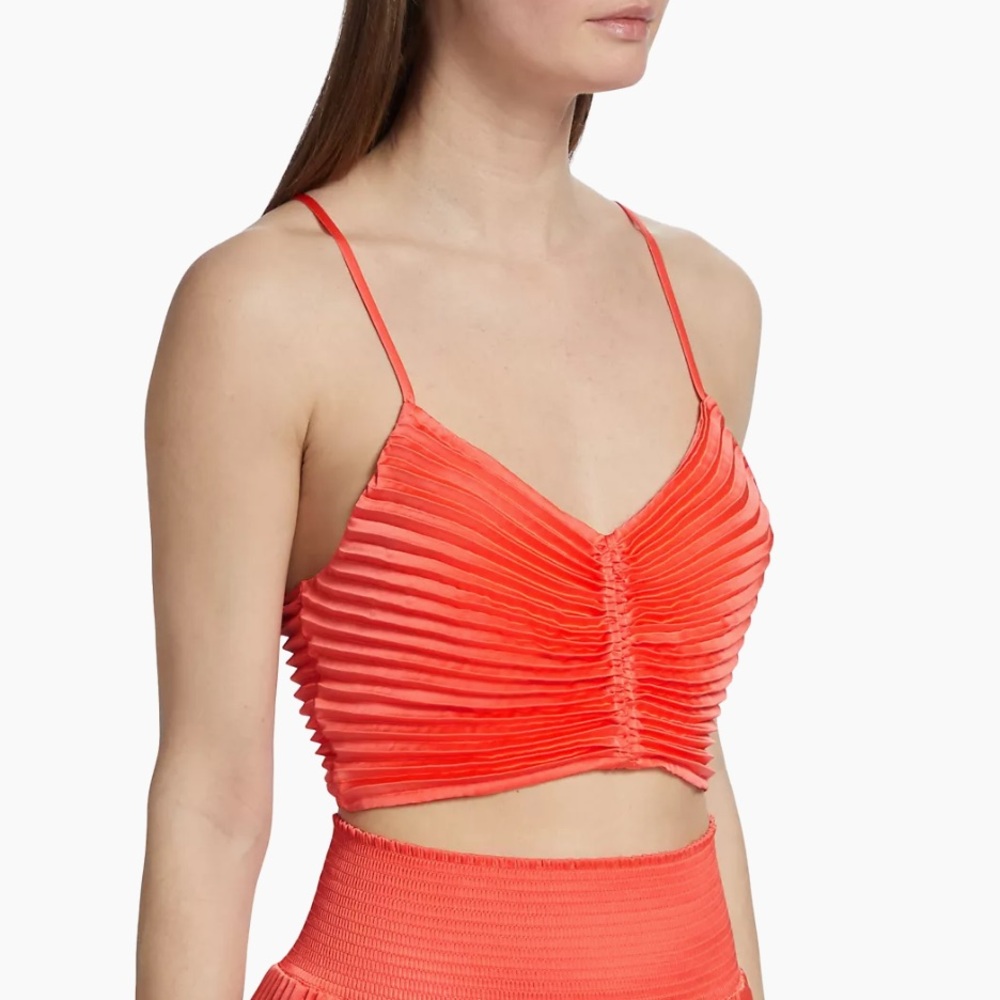 A.L.C. ari pleated crop top